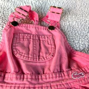 Vintage Izod Lacoste Kids Pink Jumper Dress - Size 4T